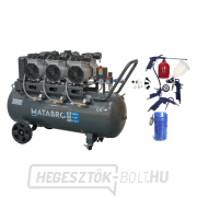 KIÁRUSÍTÁS SETMB-K206, Olajmentes kompresszor 100l, 230V, 6 dugattyús tartozékokkal | 4500W | Matabro KIÁRUSÍTÁS SETMB-K206, Olajmentes kompresszor 100l, 230V, 6 dugattyús tartozékokkal | 4500W | Matabro gallery main image