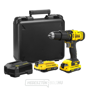 Akkus fúrókalapács Stanley V20, 2x2,0Ah, töltő, tok Akkus fúrókalapács Stanley V20, 2x2,0Ah, töltő, tok gallery main image