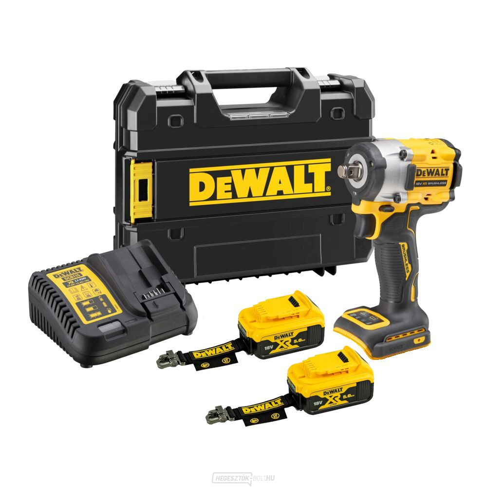 Akkus ütvecsavarozó DeWALT DCF921P2LRT 18V, 2x5Ah LR, töltő nélkül, Tstak