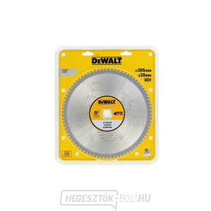 Alumínium fűrészlap DEWALT DT1916 sarokcsiszolókhoz, 305 x 30 mm, 80 fog Alumínium fűrészlap DEWALT DT1916 sarokcsiszolókhoz, 305 x 30 mm, 80 fog gallery main image