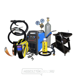 Digimig 202 M-POWER inverteres hegesztő + pisztoly + kábelek + sisak + huzal + szórópisztoly + kocsi + teli CO2 palack Digimig 202 M-POWER inverteres hegesztő + pisztoly + kábelek + sisak + huzal + szórópisztoly + kocsi + teli CO2 palack gallery main image