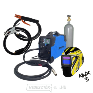 Sherman MIG 180 Easywork inverteres hegesztő + Pisztoly + Kábelek + KWX3 sisak + mágnes + Tele CO2 palack  Sherman MIG 180 Easywork inverteres hegesztő + Pisztoly + Kábelek + KWX3 sisak + mágnes + Tele CO2 palack  gallery main image