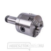 Univerzális 3 pofás tokmány pr 80 mm, bilinccsel az 5C patronhoz Univerzális 3 pofás tokmány pr 80 mm, bilinccsel az 5C patronhoz gallery main image