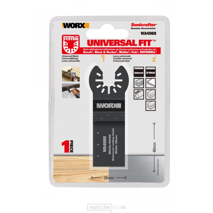 Fűrészlap WA4988 (univerzális), 1,1 Fűrészlap WA4988 (univerzális), 1,1