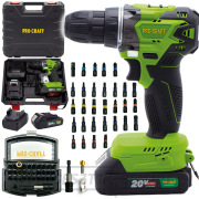 Akkus fúrócsavarhúzó Procraft SPA20BL1B BS-32 bitkészlettel | SPA20BL1B/BS-32 Akkus fúrócsavarhúzó Procraft SPA20BL1B BS-32 bitkészlettel | SPA20BL1B/BS-32 gallery main image