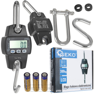 Elektronikus raktári horogmérleg 300 kg  gallery main image