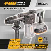 Akkus ütvefúró Procraft Industrial HD20A | HD20A Előnézet 