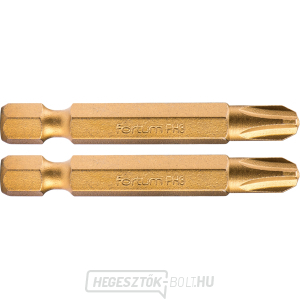 Phillips keresztcsúcs, 2 db-os készlet, PH 3x50mm, titán. beállítás, S2 Phillips keresztcsúcs, 2 db-os készlet, PH 3x50mm, titán. beállítás, S2 gallery main image