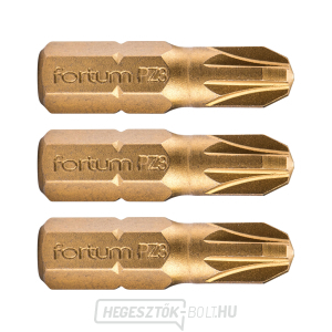 Pozidriv keresztcsúcs, 3 db-os készlet, PZ 3x25mm, titán. beállítás, S2 Pozidriv keresztcsúcs, 3 db-os készlet, PZ 3x25mm, titán. beállítás, S2 gallery main image