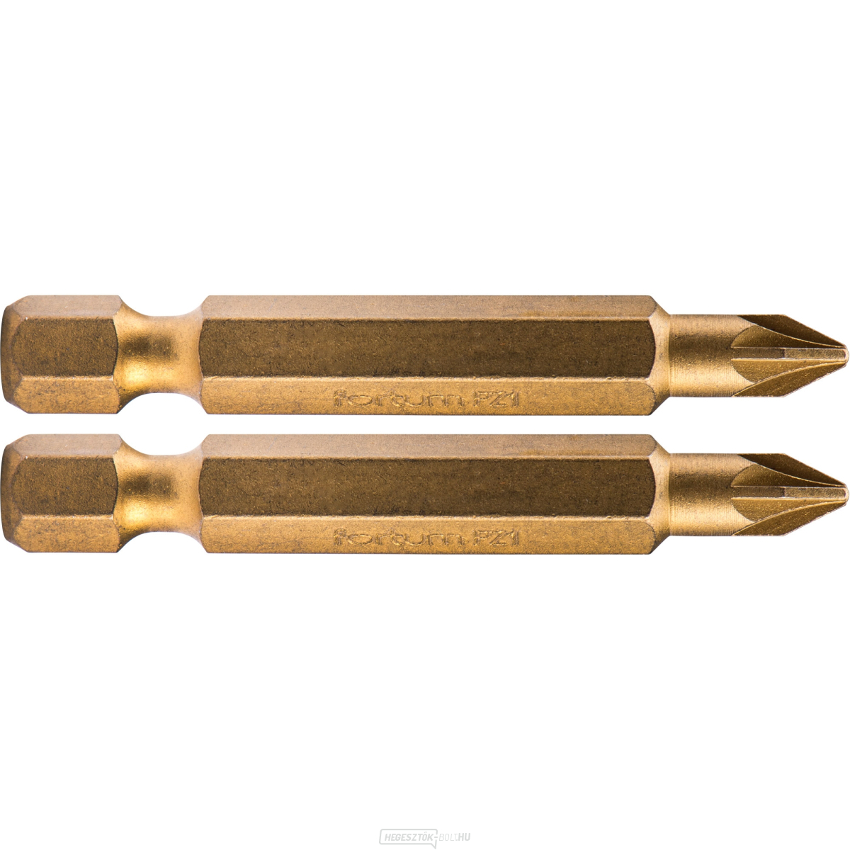 Pozidriv keresztcsúcs, 2 db-os készlet, PZ 1x50mm, titán. beállítás, S2 Pozidriv keresztcsúcs, 2 db-os készlet, PZ 1x50mm, titán. beállítás, S2 gallery main image