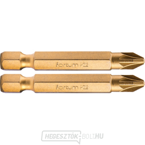 Pozidriv keresztcsúcs, 2 db-os készlet, PZ 2x50mm, titán. beállítás, S2 Pozidriv keresztcsúcs, 2 db-os készlet, PZ 2x50mm, titán. beállítás, S2 gallery main image