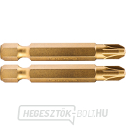 Pozidriv keresztcsúcs, 2 db-os készlet, PZ 3x50mm, titán. beállítás, S2 Pozidriv keresztcsúcs, 2 db-os készlet, PZ 3x50mm, titán. beállítás, S2 gallery main image