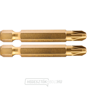 Pozidriv keresztcsúcs, 2 db-os készlet, PZ 3x50mm, titán. beállítás, S2 Pozidriv keresztcsúcs, 2 db-os készlet, PZ 3x50mm, titán. beállítás, S2 gallery main image