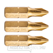 Phillips keresztcsúcs, 3 db-os készlet, PH 1x25mm, titán. beállítás, S2 Phillips keresztcsúcs, 3 db-os készlet, PH 1x25mm, titán. beállítás, S2 gallery main image