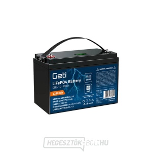 LiFePO4 akkumulátor 12,8V 100Ah GETI GBL-12-100D kijelző LiFePO4 akkumulátor 12,8V 100Ah GETI GBL-12-100D kijelző gallery main image