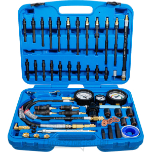 Kompresszió és nyomás szivárgásvizsgáló készlet benzin- és dízelmotorokhoz BGS 8401 Kompresszió és nyomás szivárgásvizsgáló készlet benzin- és dízelmotorokhoz BGS 8401 gallery main image