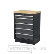 Műhelyszekrény fa munkalappal | 5 fiókos | 680x465x950 mm Matabro SET-CA01060 Előnézet 