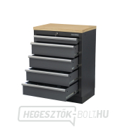 Műhelyszekrény fa munkalappal | 5 fiókos | 680x465x950 mm Matabro SET-CA01060 Előnézet 