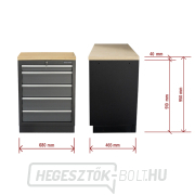 Műhelyszekrény fa munkalappal | 5 fiókos | 680x465x950 mm Matabro SET-CA01060 Műhelyszekrény fa munkalappal | 5 fiókos | 680x465x950 mm Matabro SET-CA01060 náhled
