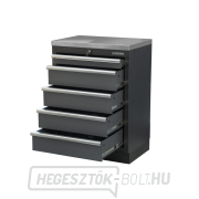 Műhelyszekrény rozsdamentes acél munkalappal | 5 fiókos | 680x465x950 mm Matabro SET-CA01061 Előnézet 