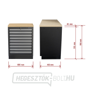 Műhelyszekrény fa munkalappal | 9 fiók | 680x465x950 mm Matabro SET-CA01064 náhled
