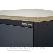 Sarok egyajtós műhelyszekrény fa munkalappal | 1 polc | 865x865x950 mm Matabro SET-CA01068 náhled