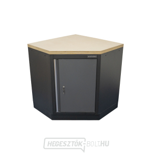 Sarok egyajtós műhelyszekrény fa munkalappal | 1 polc | 865x865x950 mm Matabro SET-CA01068 Sarok egyajtós műhelyszekrény fa munkalappal | 1 polc | 865x865x950 mm Matabro SET-CA01068 gallery main image