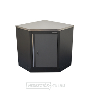 Sarok egyajtós műhelyszekrény rozsdamentes acél munkalappal | 1 polc | 865x865x950 mm Matabro SET-CA01069 Sarok egyajtós műhelyszekrény rozsdamentes acél munkalappal | 1 polc | 865x865x950 mm Matabro SET-CA01069 gallery main image