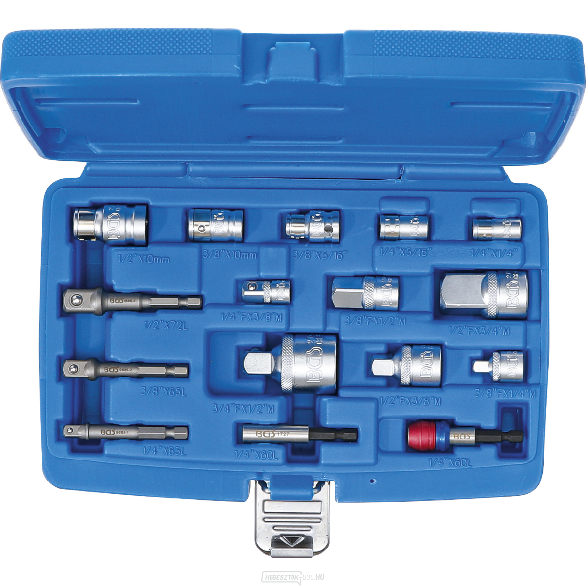 Bit/foglalat adapter készlet BGS 6779 | 16 darabos