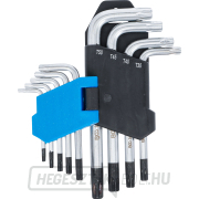 Szögkulcs készlet BGS 809 | rövid | T-profil (Torx-hoz) T10 - T50 furattal | 9 darabos Előnézet 