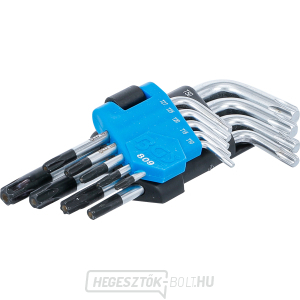 Szögkulcs készlet BGS 809 | rövid | T-profil (Torx-hoz) T10 - T50 furattal | 9 darabos gallery main image