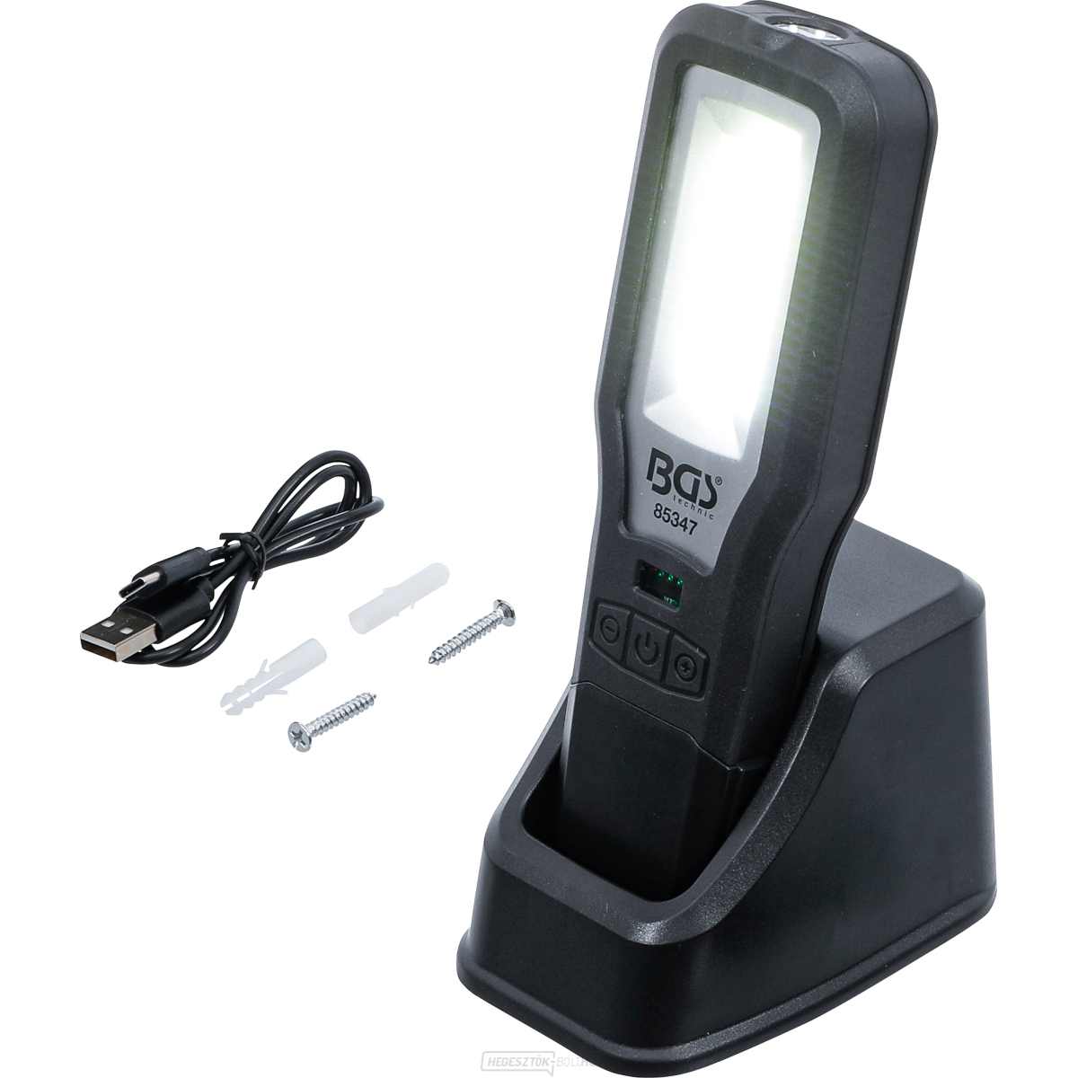 COB LED munkalámpa BGS 85347 | összecsukható | töltőállomással