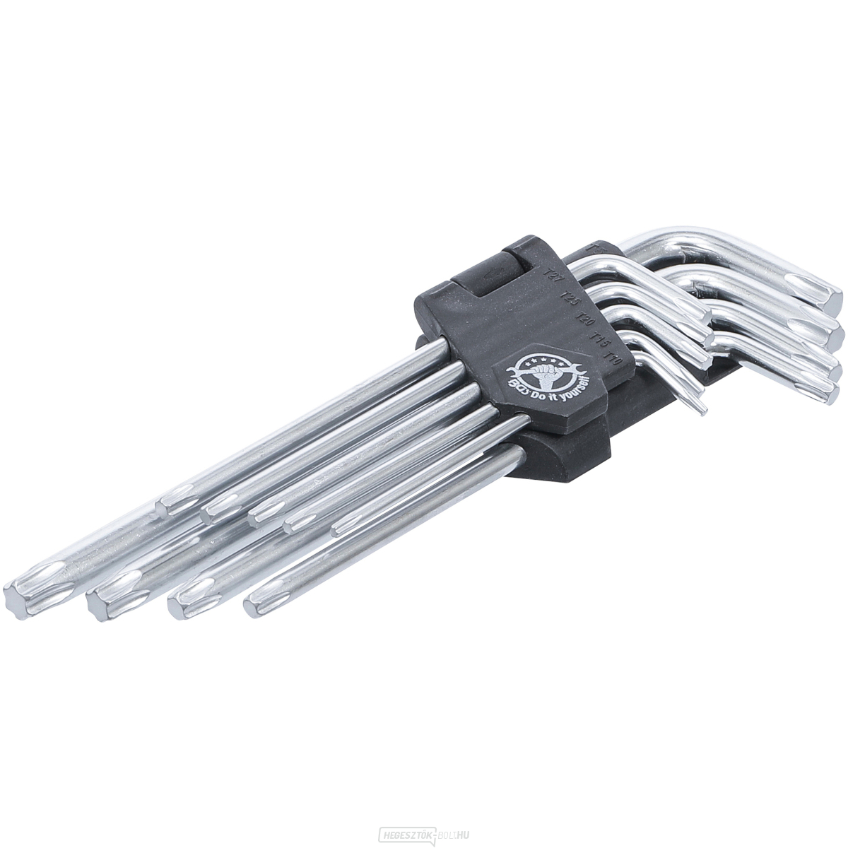 Szögkulcs készlet BGS 816 | hosszú | T-profil (Torx-hoz) | T10 - T50 | 9 darabos