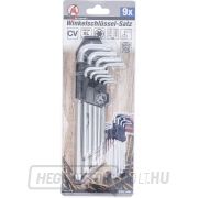 Szögkulcs készlet BGS 816 | hosszú | T-profil (Torx-hoz) | T10 - T50 | 9 darabos Előnézet 