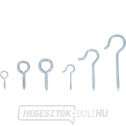 Csavar/gyűrű horogkészlet BGS 88180 | 142 darabos Előnézet 