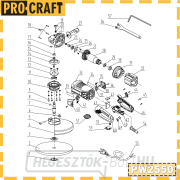Sarokcsiszoló Procraft PW2550 | PW2550 náhled