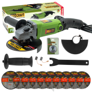 Sarokcsiszoló Procraft PW1200ES + gyorskioldó anya RM14, 10x vágókorong CD125x1.0b dobozban | SPW1200ES/CD125x1.0b/RM14 Sarokcsiszoló Procraft PW1200ES + gyorskioldó anya RM14, 10x vágókorong CD125x1.0b dobozban | SPW1200ES/CD125x1.0b/RM14 gallery main image