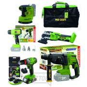 Procraft akkus szerszámkészlet 20V 6 részes 2 x 2.0Ah akkumulátorral töltővel | MAXISET2 Procraft akkus szerszámkészlet 20V 6 részes 2 x 2.0Ah akkumulátorral töltővel | MAXISET2 gallery main image