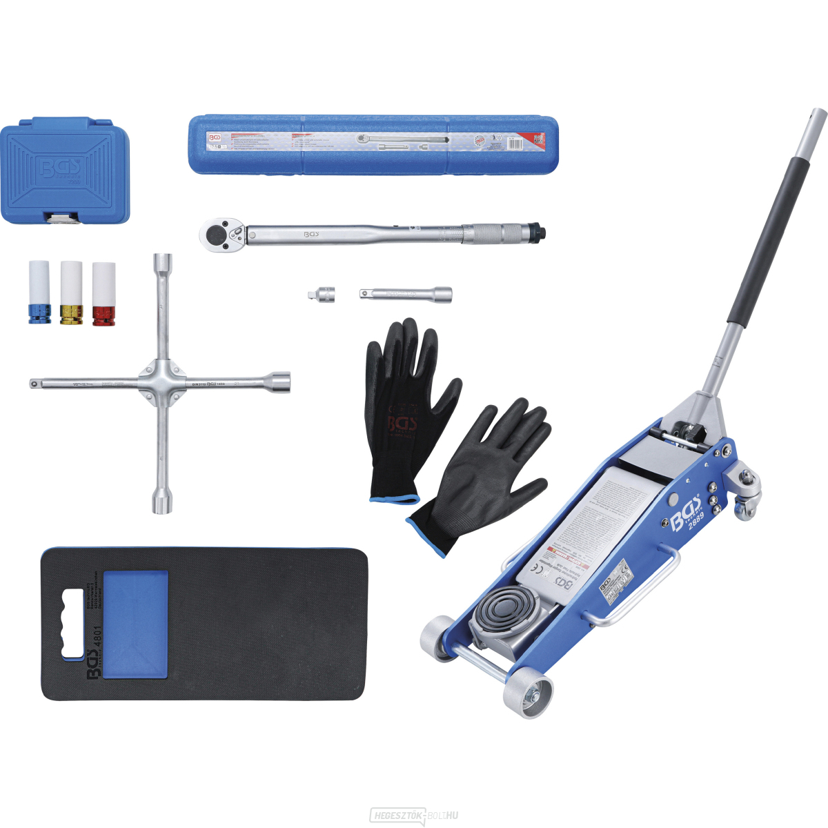 Kerékcsere készlet mobil emelővel 2,5 t BGS 9681 | 10 darabos