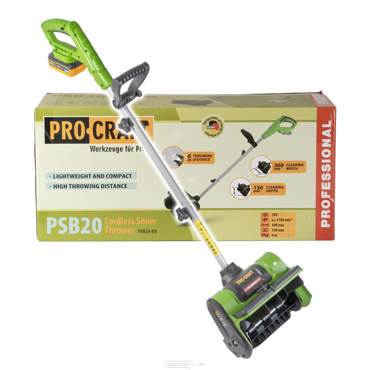 Procraft PSB20bb akkus hófúvó (akkumulátor és töltő nélkül) | PSB20bb