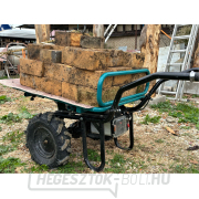 Kétkerekű talicska akkumulátor sebességváltóval SHARE20V, 260kg, 100l, akkumulátor és töltő nélkül náhled