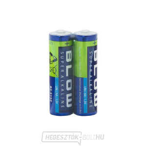 Elem AA (LR6) alkáli BLOW Super Alkaline 2 db/zsugor Elem AA (LR6) alkáli BLOW Super Alkaline 2 db/zsugor gallery main image