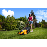 Riwall PRO RALM 3320i szett akkumulátoros fűnyíró + 1x 4Ah akkumulátor + 1x 20 V-os töltő Előnézet 