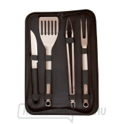 Riwall PRO RBBQ 4B SET 4 részes prémium rozsdamentes acél grillező szerszámkészlet gallery main image