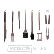 Riwall PRO RBBQ 7S SET 7 részes rozsdamentes acél grillszerszám készlet tokban Előnézet 