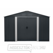 Riwall PRO RMSA 12x10 antracit fém kerti ház 3 x 3,7 m antracit nyeregtetővel Előnézet 
