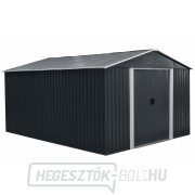 Riwall PRO RMSA 12x10 antracit fém kerti ház 3 x 3,7 m antracit nyeregtetővel Előnézet 