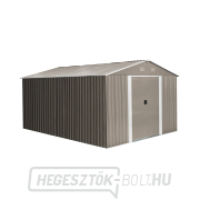 Riwall PRO RMSA 12x10 Barna fém kerti ház 3 x 3,7 m nyeregtetős barna Előnézet 