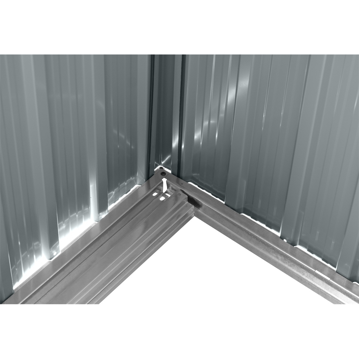 Riwall PRO RMSP 9x8 Antracit LUX fém kerti ház 2,4 x 2,8 m antracit tetővel Előnézet 