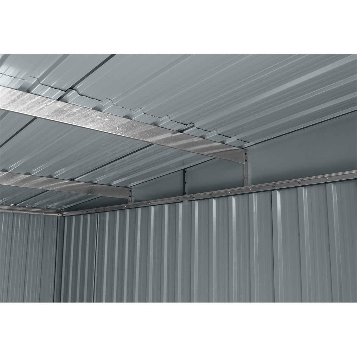 Riwall PRO RMSP 9x8 Antracit LUX fém kerti ház 2,4 x 2,8 m antracit tetővel Előnézet 